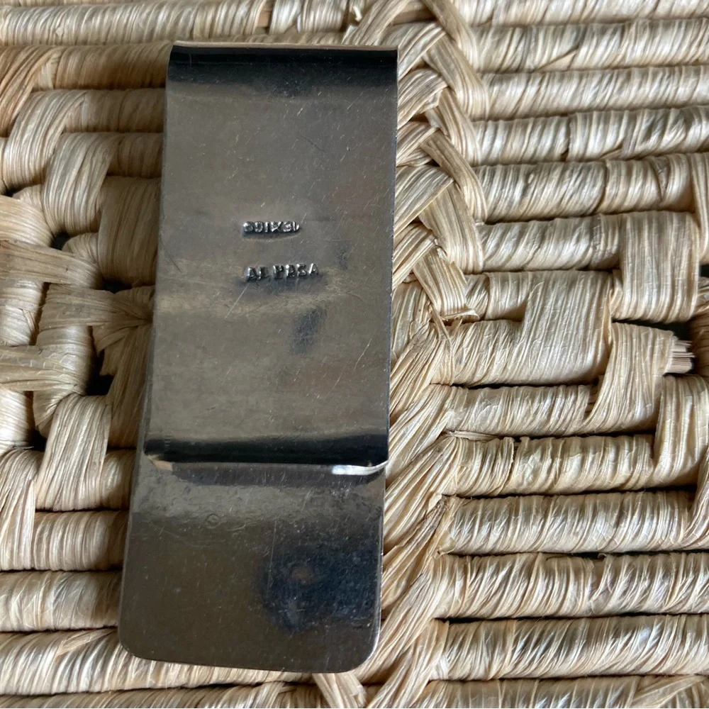 Vintage Silver & Turquoise Money Clip